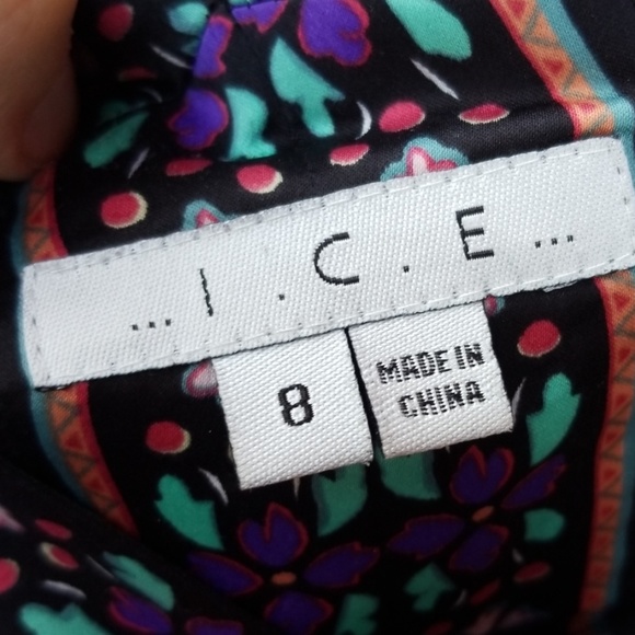 EUC Floral Print Dress Sz 8 EUC - Picture 4 of 5